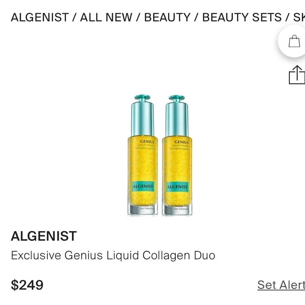 NEW Algenist Genius Liquid Collagen Duo 2 OZ